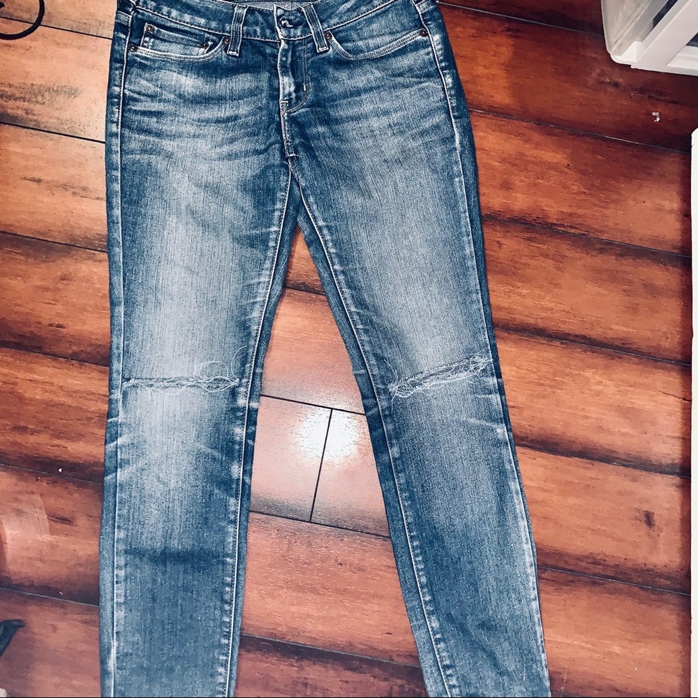 Levi’s Ripped Blue Jeans